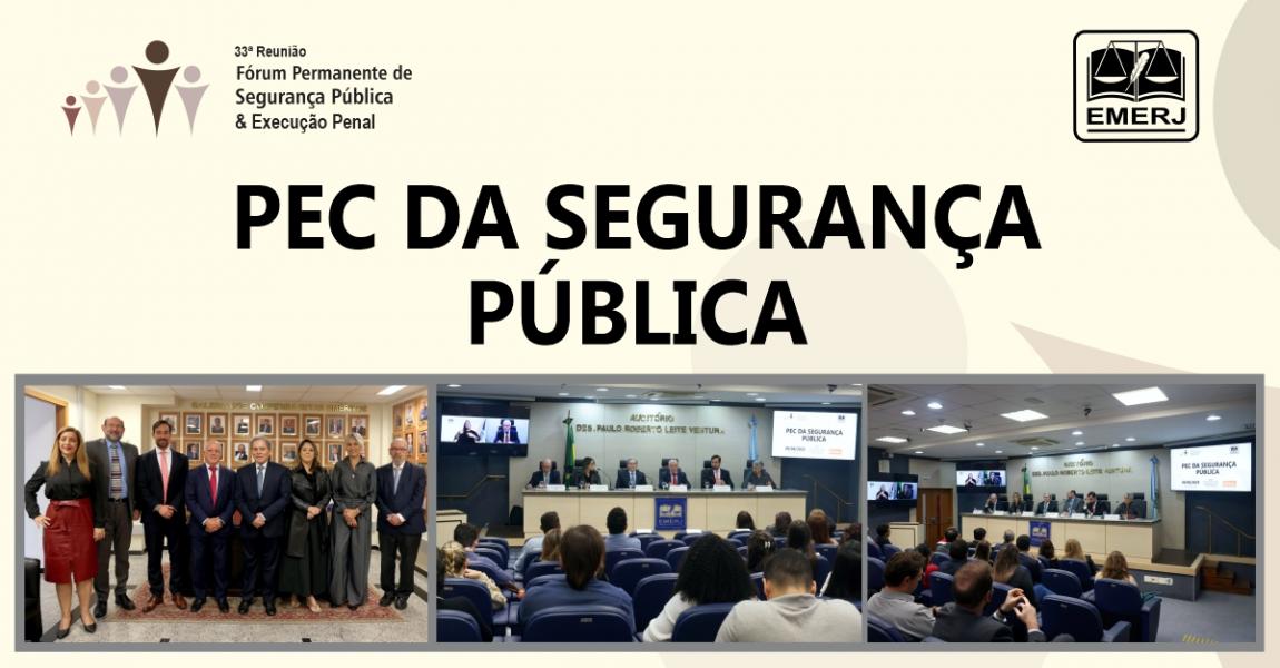 Foto: O diretor-geral da EMERJ, desembargador Cláudio Luís Braga dell’Orto, e o presidente do fórum, desembargador Luciano Silva Barreto, acompanhados dos integrantes do evento.
