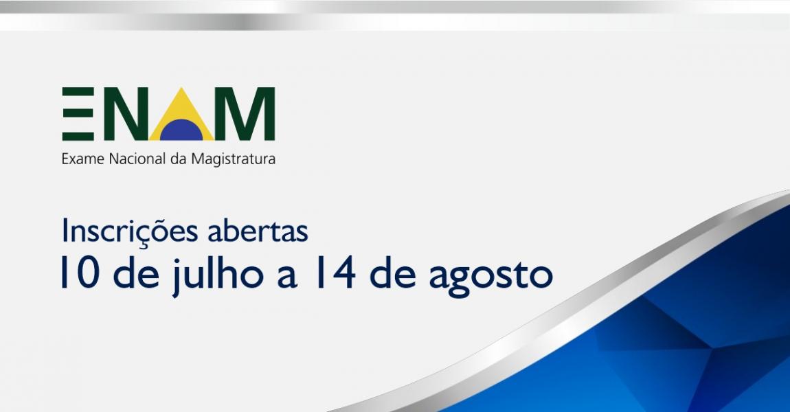 Imagem da notícia - Inscrições abertas para a 4ª edição do Exame Nacional da Magistratura