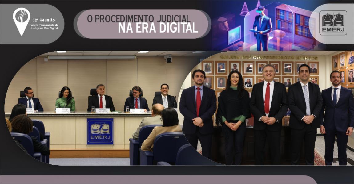 Foto: participantes do evento O Procedimento Judicial na Era Digital.
