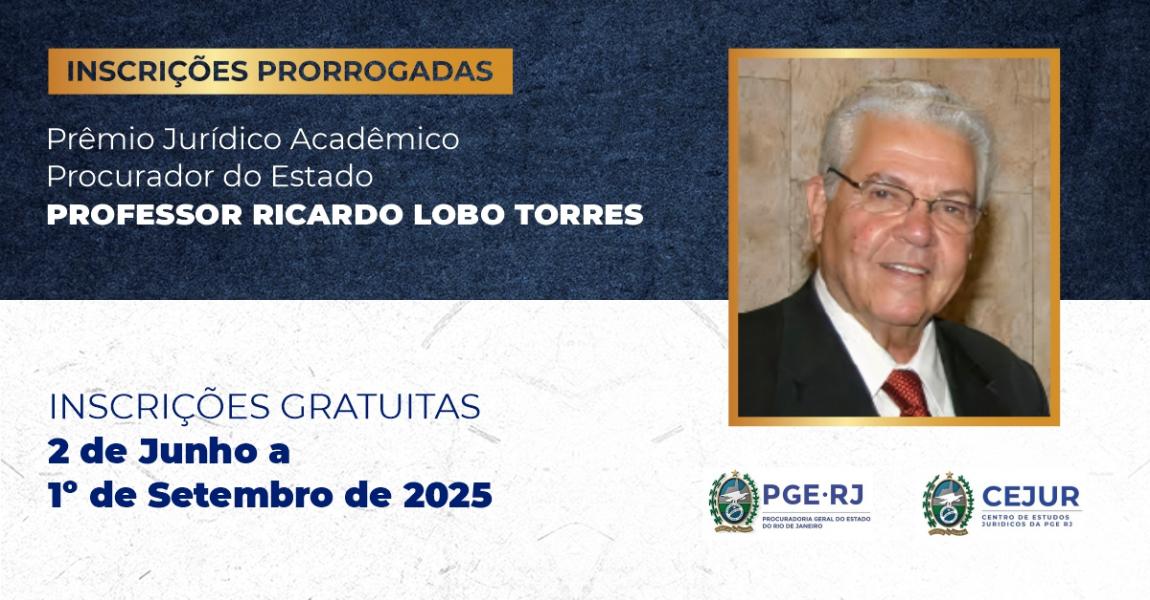 Imagem da notícia - I Concurso Prêmio Jurídico Acadêmico Professor Ricardo Lobo Torres está com inscrições abertas