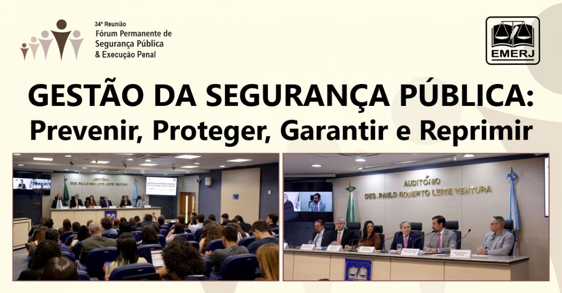 Foto: o presidente do fórum, desembargador Luciano Silva Barreto, acompanhado dos palestrantes do evento.