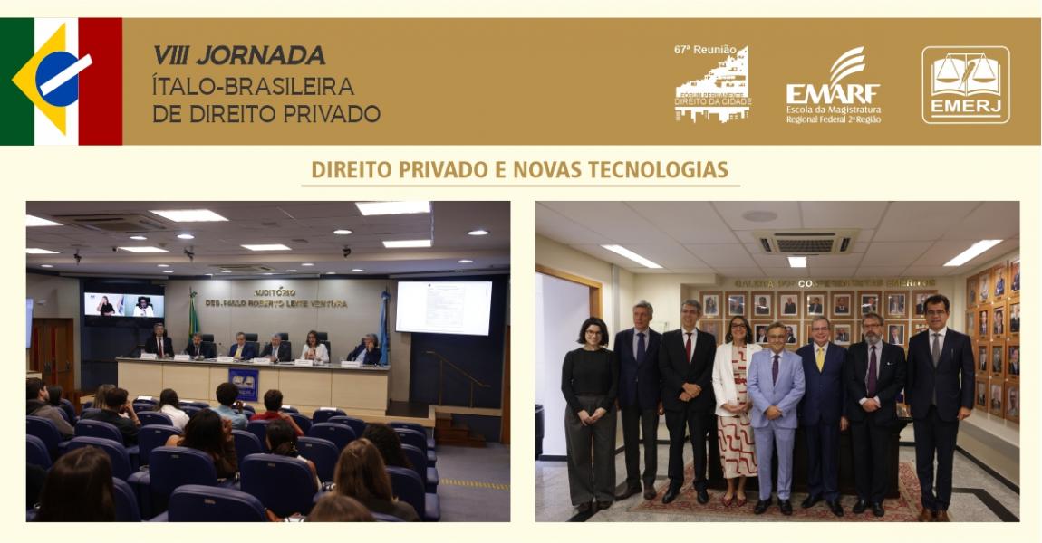 Imagem da notícia - EMERJ realiza primeiro dia da VIII Jornada Ítalo-Brasileira de Direito Privado