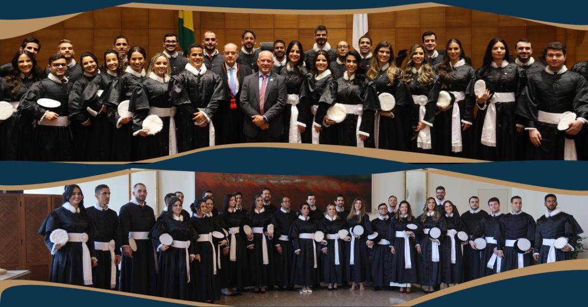 Foto: magistrados aprovados no L Concurso para Ingresso na Magistratura de Carreira.