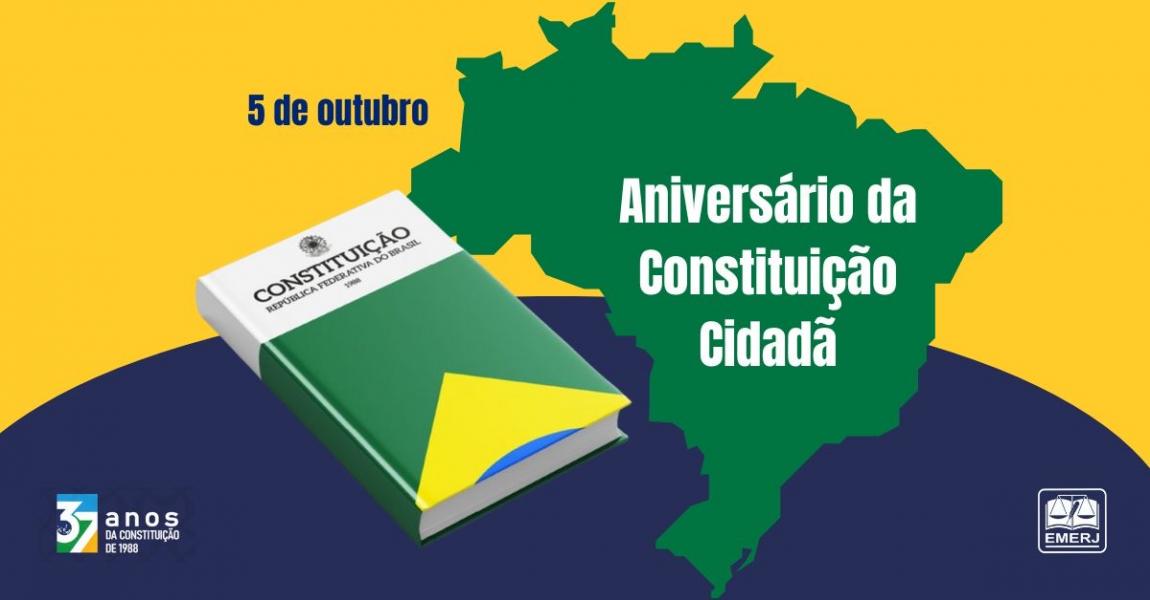 Imagem da notícia - EMERJ celebra os 37 anos da Constituição Cidadã