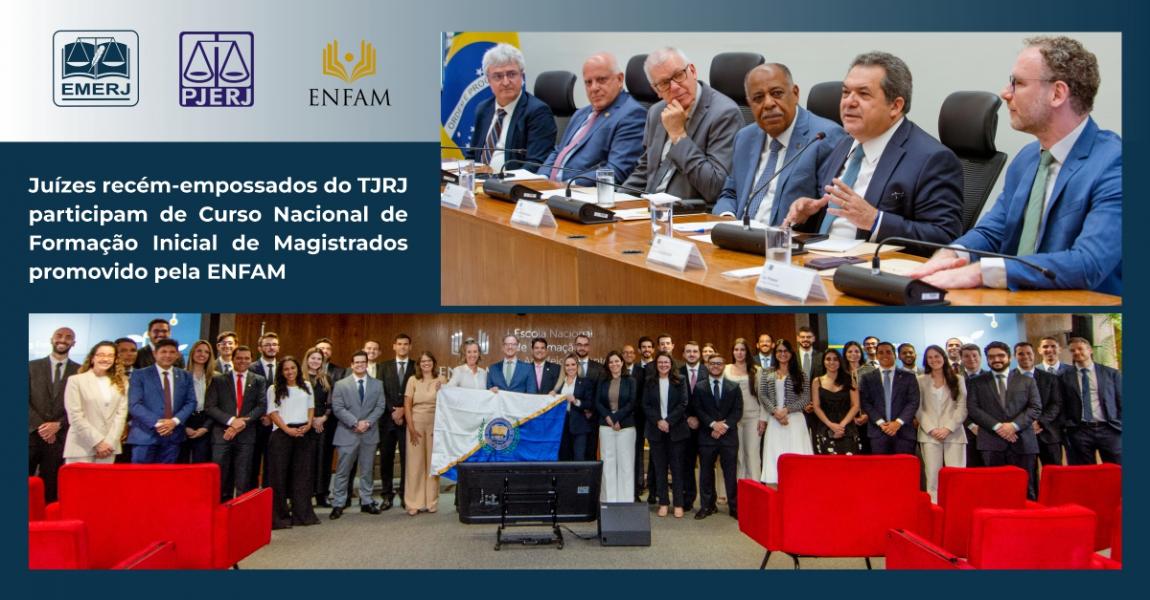 Foto:  Juízes recém-empossados pelo TJRJ em visita técnica ao STF e STJ.