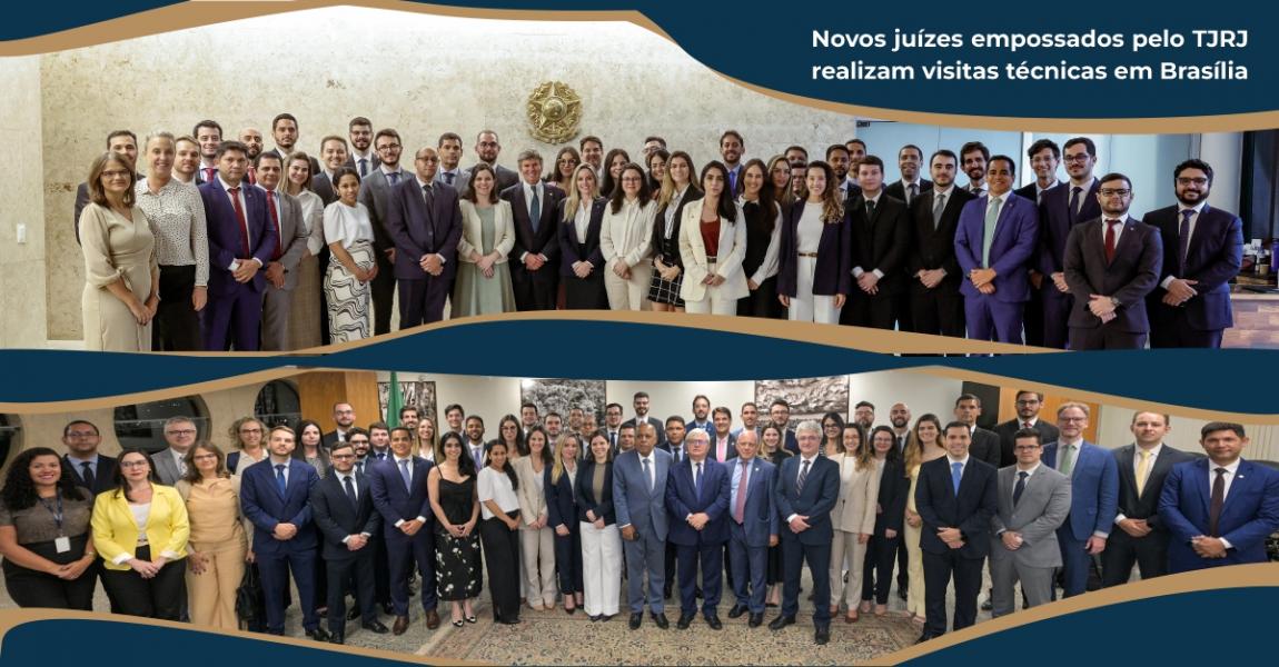Foto: Juízes recém-empossados do TJRJ no Curso Nacional de Formação Inicial de Magistrados promovido pela Enfam.
