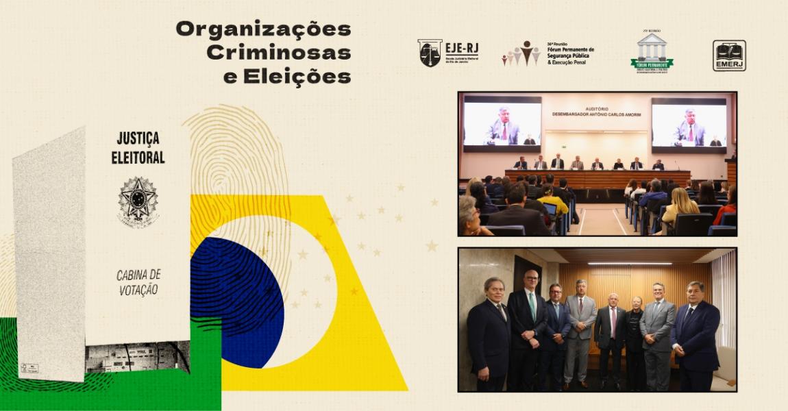 Foto: o diretor-geral da EMERJ, desembargador Cláudio dell’Orto, acompanhado dos integrantes do evento.