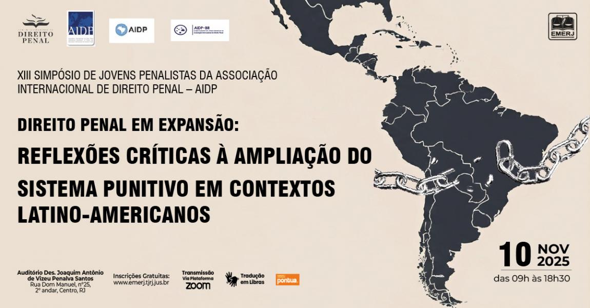 Imagem da notícia - XIII Simpósio Científico dos Jovens Penalistas será promovido pela EMERJ