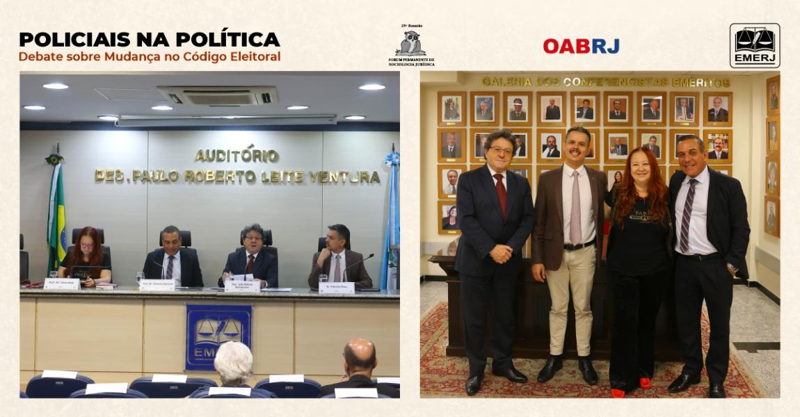 Foto: o presidente do fórum, desembargador João Batista Damasceno, acompanhado dos integrantes do evento.