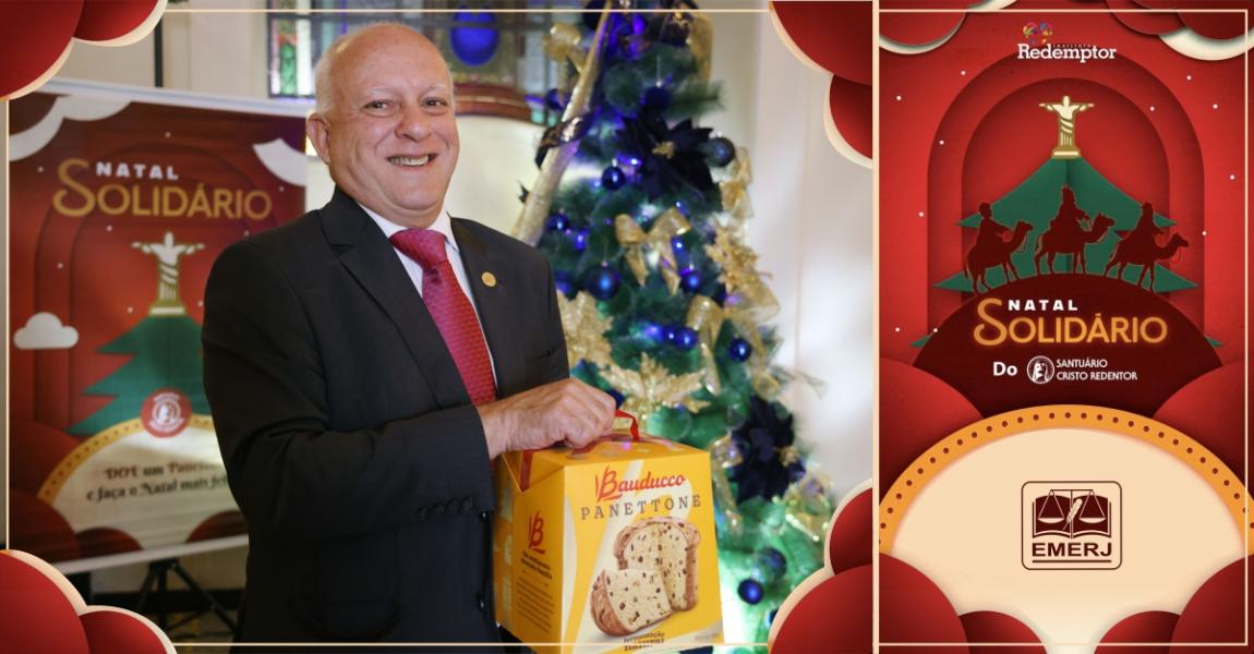 Imagem da notícia - EMERJ encerra  Campanha do Natal Solidário e arrecada 750 panetones e 750 garrafas de água mineral 