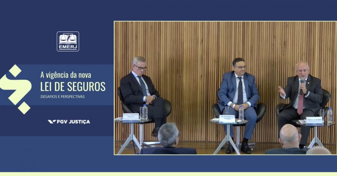 Imagem da notícia - Diretor-geral da EMERJ participa do evento A Vigência da Nova Lei de Seguros: Desafios e Perspectivas