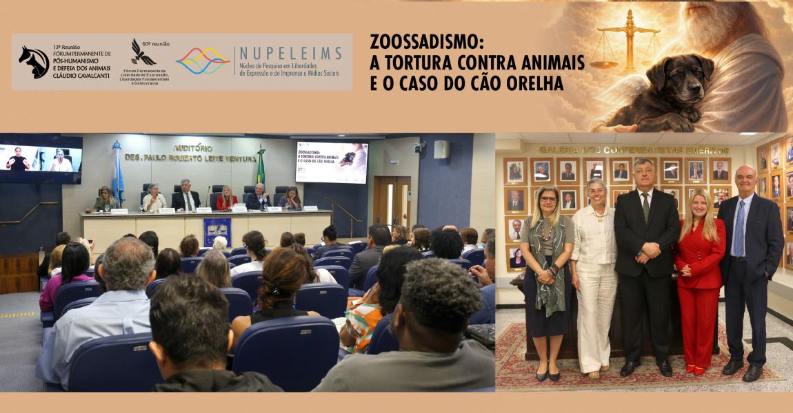 Imagem da notícia - EMERJ realiza evento Zoossadismo: A Tortura contra Animais e o Caso do Cão Orelha