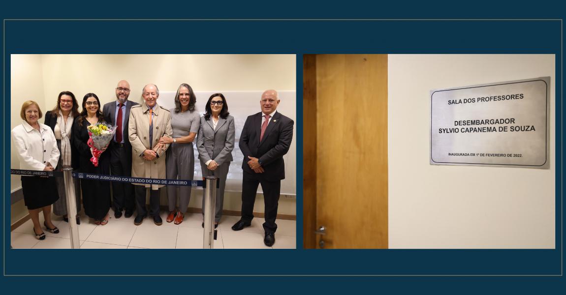 Imagem da notícia - Diretor-geral da EMERJ reinaugura sala de professores Sylvio Capanema de Souza