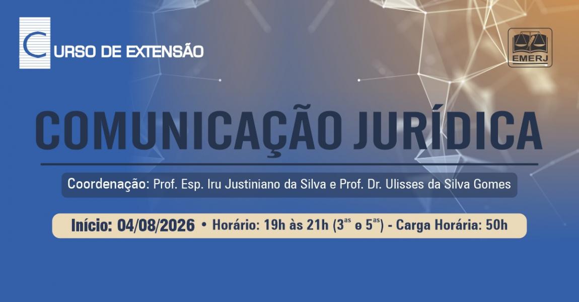 Imagem da notícia - EMERJ abre inscrições para o curso de extensão Comunicação Jurídica