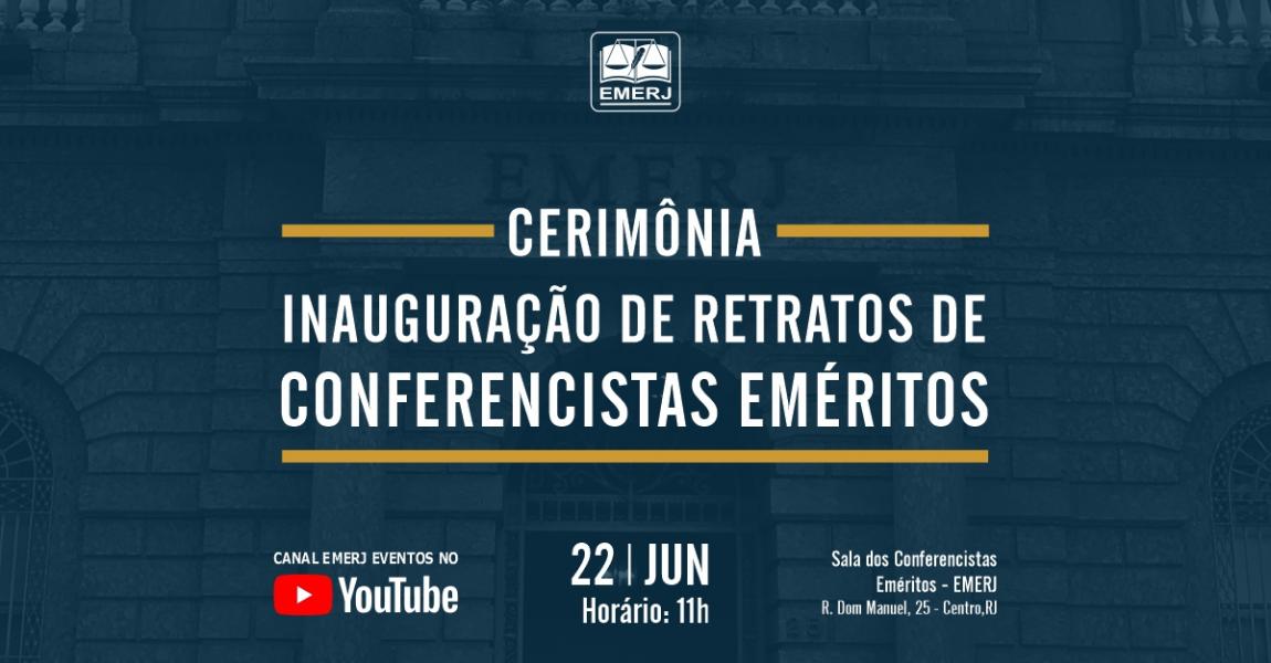 Imagem da notícia - EMERJ inaugurará retratos de seis personalidades na Galeria dos Conferencistas Eméritos