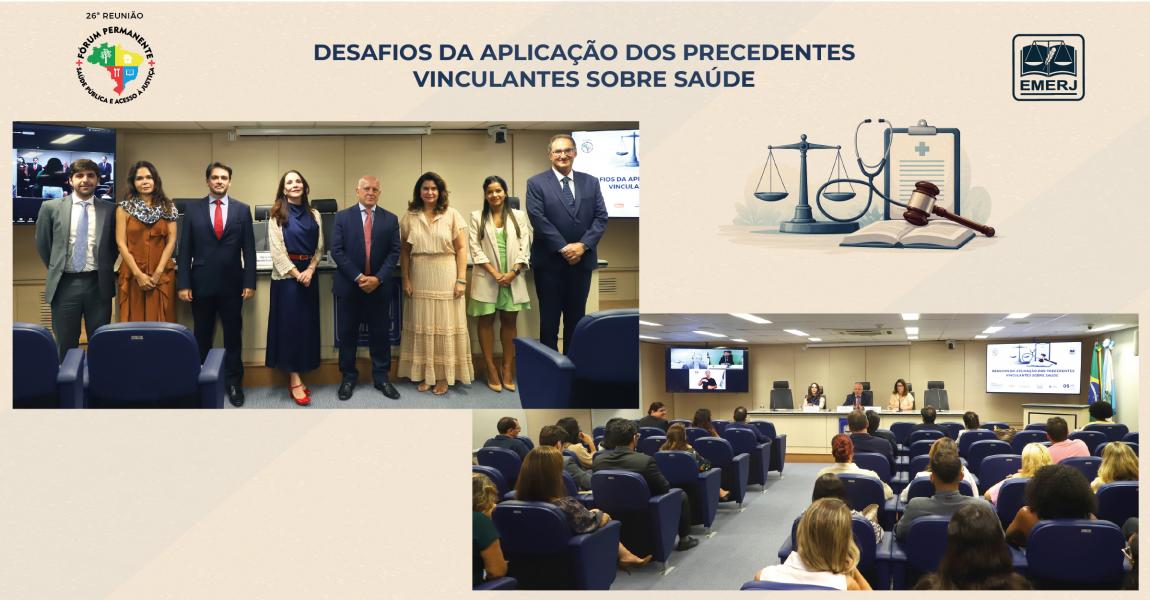 Imagem da notícia - EMERJ promove evento Desafios da Aplicação dos Precedentes Vinculantes sobre Saúde