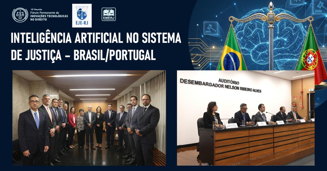 Imagem da notícia - EMERJ realiza o evento Inteligência Artificial no Sistema de Justiça – Brasil/Portugal
