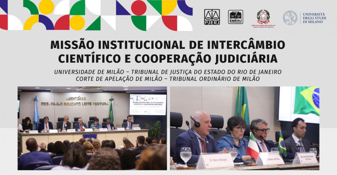 Imagem da notícia - EMERJ sedia o primeiro dia da “Missão Institucional de Intercâmbio Científico e Cooperação Judiciária”