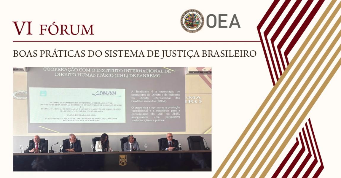 Imagem da notícia - Diretor-geral da EMERJ participa do “VI Fórum Boas Práticas do Sistema de Justiça Brasileiro” da OEA, em João Pessoa