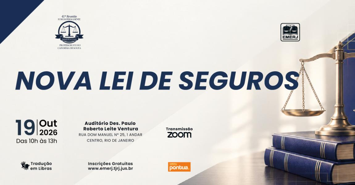 Imagem da notícia - EMERJ realizará o evento “Nova Lei de Seguros”