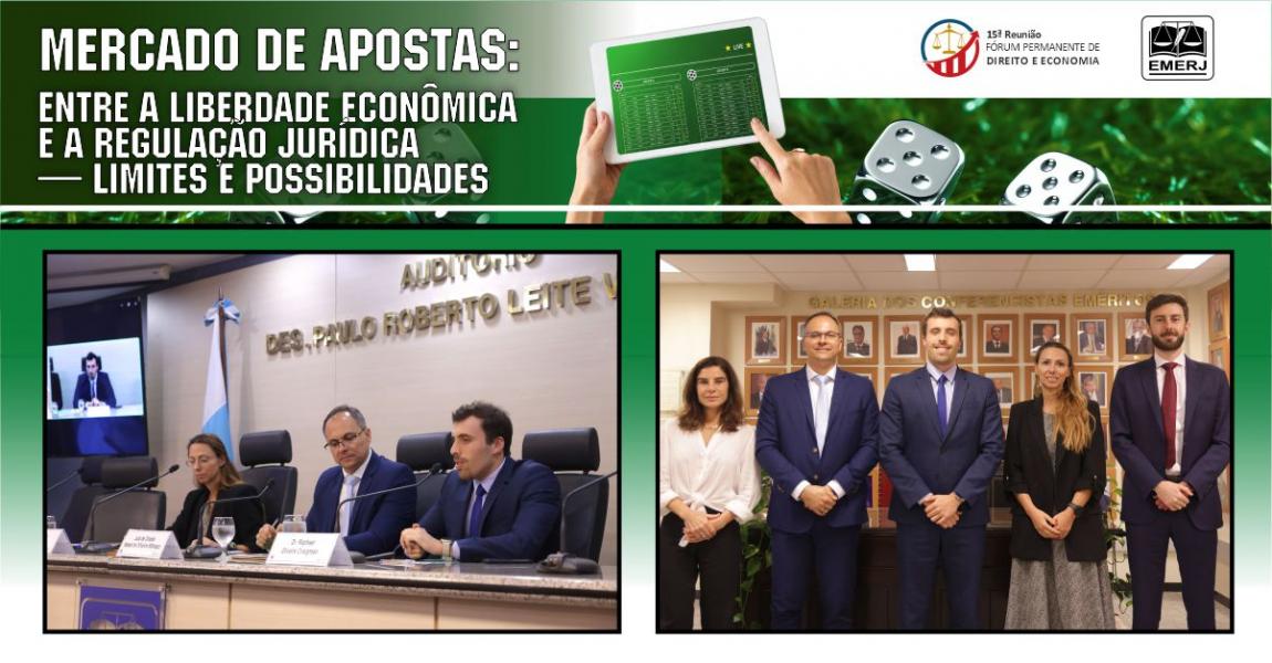 Imagem da notícia - EMERJ realiza o evento “Mercado de Apostas: Entre a Liberdade Econômica e a Regulação Jurídica — Limites e Possibilidades”