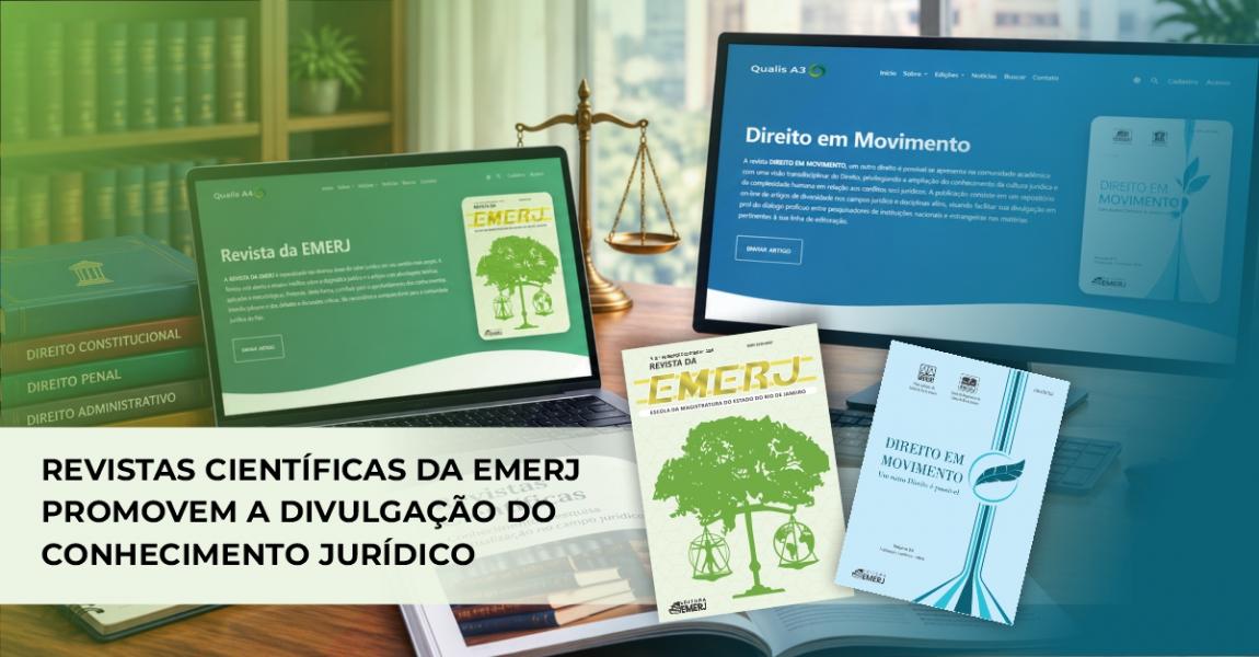 Imagem da notícia - Revistas científicas da EMERJ promovem a divulgação do conhecimento jurídico