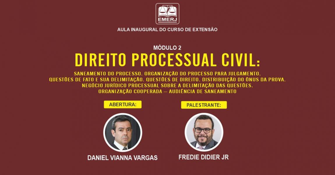 Imagem da notícia - Fredie Didier Jr. ministrará aula inaugural do curso de Processo Civil