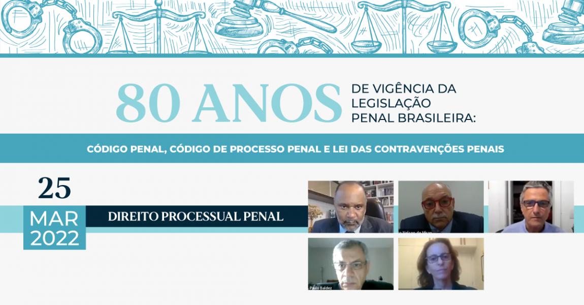 Imagem da notícia - EMERJ promove segundo dia do webinar sobre os 80 anos de vigência da legislação penal brasileira