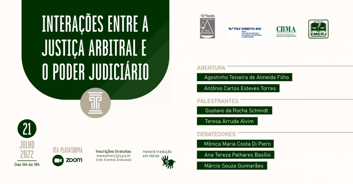 Imagem da notícia - EMERJ debate a relação entre a arbitragem e o Poder Judiciário