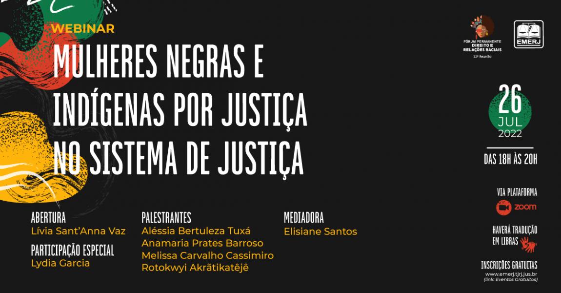 Imagem da notícia - “Mulheres negras e indígenas por justiça no sistema de Justiça” será tema de reunião do Fórum Permanente de Direito e Relações Raciais 