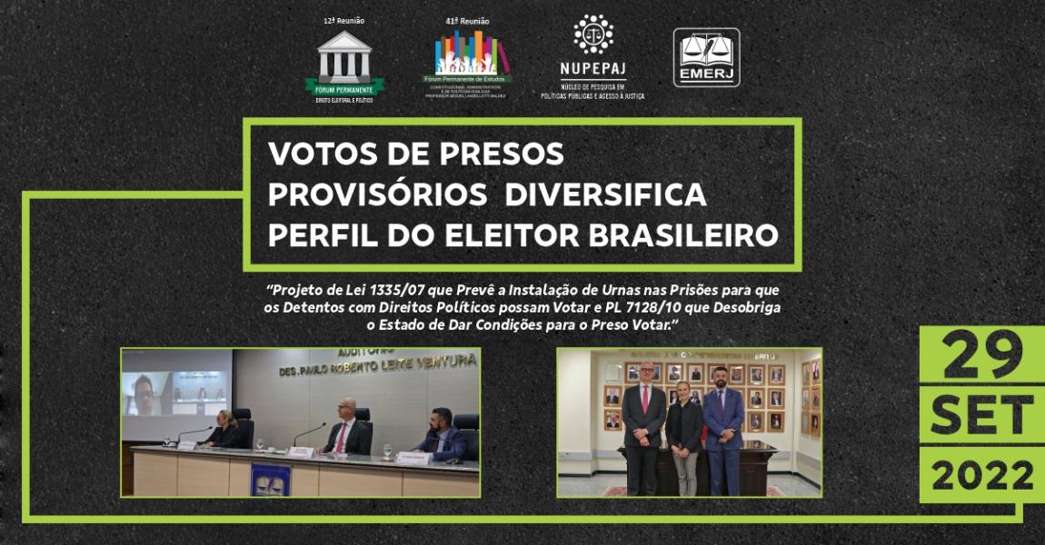 Imagem da notícia - Fórum da EMERJ debate sobre votos de presos provisórios na semana que precede as eleições