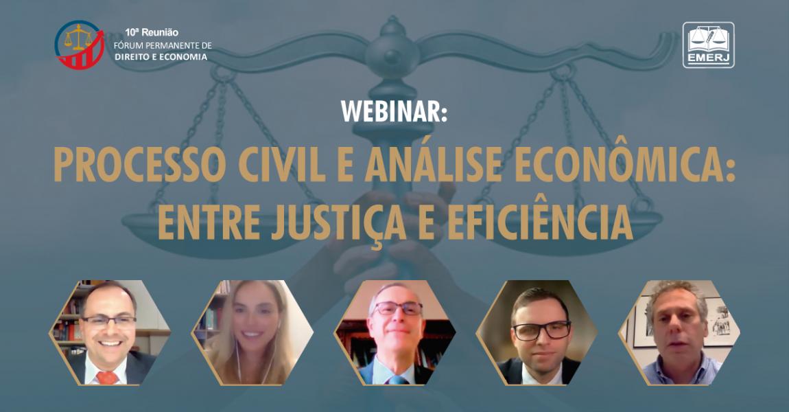Imagem da notícia - “Processo civil e análise econômica: entre justiça e eficiência” é tema da 10ª reunião do Fórum Permanente de Direito e Economia