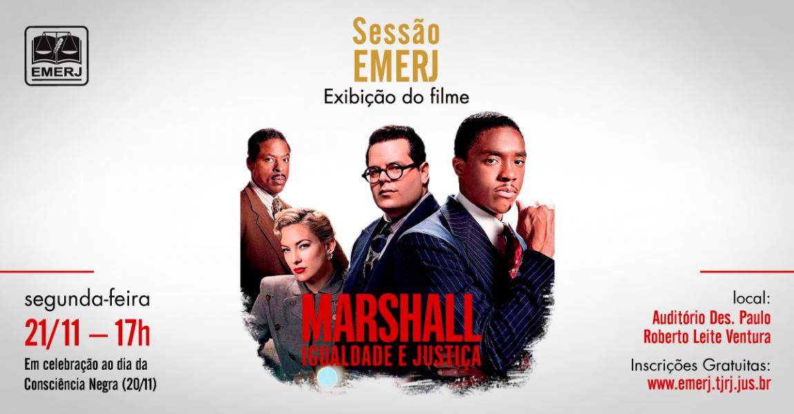 Imagem da notícia - “Sessão EMERJ” exibirá o filme “Marshall”
