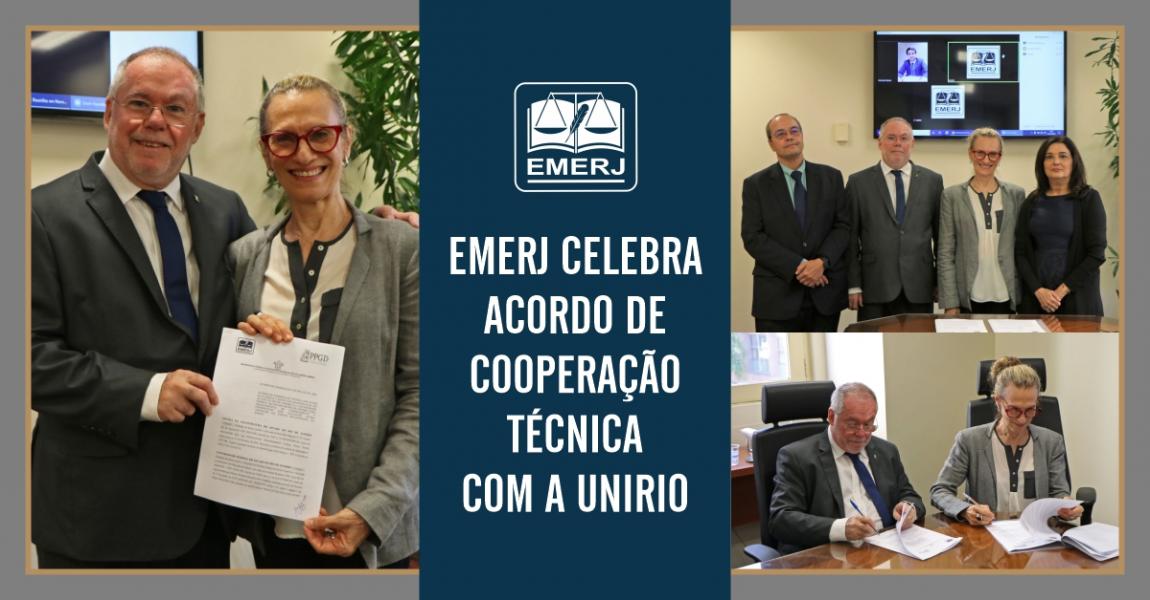 Imagem da notícia - EMERJ e Unirio firmam parceria acadêmica