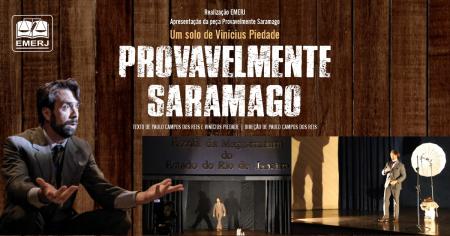Imagem da notícia - Ator Vinícius Piedade apresenta o monólogo “Provavelmente Saramago”