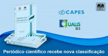Imagem da notícia - Revista científica da EMERJ recebe avaliação Qualis-B3 da CAPES