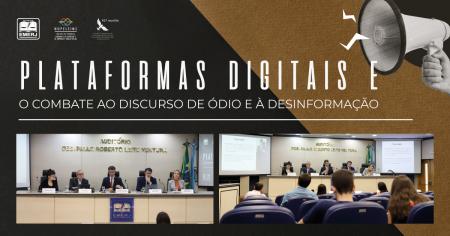 Imagem da notícia - EMERJ promove debate “Plataformas digitas: o combate ao discurso de ódio e à desinformação”