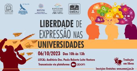 Imagem da notícia - EMERJ promoverá debate sobre “Liberdade de expressão nas universidades”