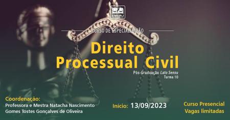 Imagem da notícia - Curso de Especialização “Direito Processual Civil” da EMERJ abre inscrições; prazo vai até dia 31 de agosto