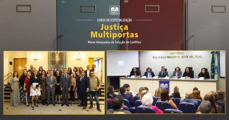 Imagem da notícia - EMERJ promove cerimônia de formatura da primeira turma do Curso de Especialização “Justiça Multiportas – Meios Adequados de Solução de Conflitos”