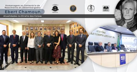 Imagem da notícia - Encontro em homenagem ao centenário de nascimento do desembargador Ebert Chamoun é promovido pela EMERJ