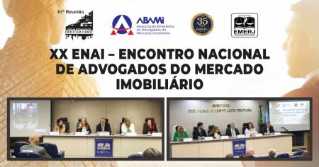 Imagem da notícia - EMERJ realiza “XX Encontro Nacional de Advogados do Mercado Imobiliário”