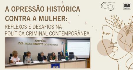 Foto: mesa de debates do evento realizado pelo Fórum Permanente de Política e Justiça Criminal.