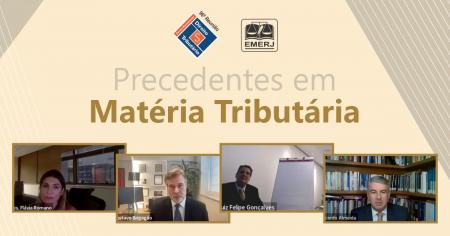 Foto: palestrantes do webinar promovido pelo Fórum Permanente de Direito Tributário.