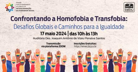 Foto: cartaz com informações da 5ª reunião do Fórum Permanente do Direito da Antidiscriminação da Diversidade Sexual.