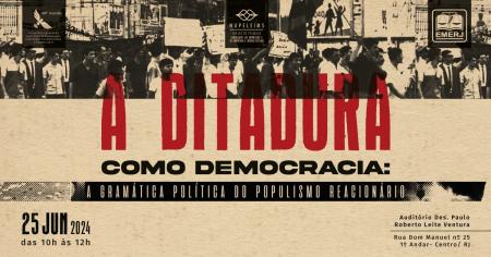 Foto: cartaz com informações da 48ª reunião do Fórum Permanente de Liberdade de Expressão, Liberdades Fundamentais e Democracia.