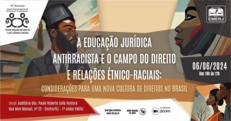 Foto: cartaz com informações da 15ª reunião do Fórum Permanente de Pesquisas Acadêmicas – Interlocução do Direito e das Ciências Sociais.