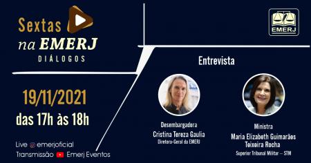 Banner do evento Diálogos com o Poder Judiciário