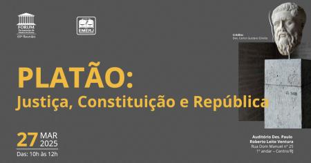 Foto: cartaz com informações da 69ª reunião do Fórum Permanente de História do Direito.