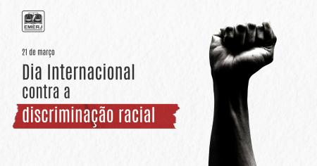 Foto: cartaz com informações sobre o Dia pela Eliminação da Discriminação Racial